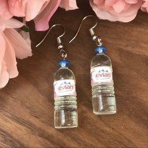 💦Evian Clear Water Bottle Dangly Earrings💦